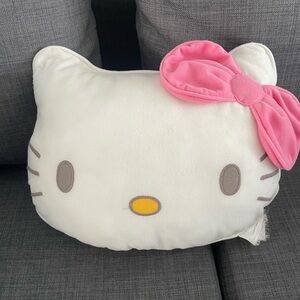 Hello Kitty White Throw Pillow
